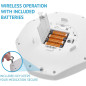 Distributeur de Pilules Bluetooth LiveFine, 9 Anneaux de Dosage, 28 Jours, Couvercle Givré Distributeur de Pilules Bluetooth LiveFine, 9 Anneaux de Dosage, 28 Jours, Couvercle Givré