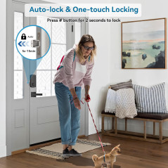 Fingerprint Smart Door Lock with Handle Set & App Control for Front Door