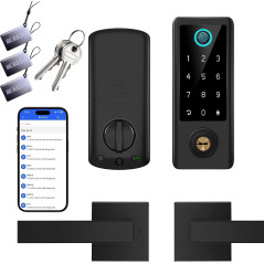 Serrure Intelligente BEBASIA Fingerprint avec Poignée & Appli