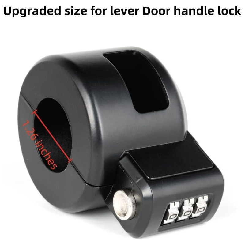 Keyed Door Handle Lockout Cover with Code – Fits Long Shaft Handles