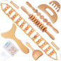 Xokocli 7-in-1 Wood Therapy Massage Tools for Lymphatic Drainage, Muscle Pain Relief & Body Sculpting Xokocli 7-in-1 Wood Therapy Massage Tools for Lymphatic Drainage, Muscle Pain Relief & Body Sculpting