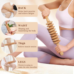Xokocli 7-in-1 Wood Therapy Massage Kit for Muscle Pain & Body Sculpting