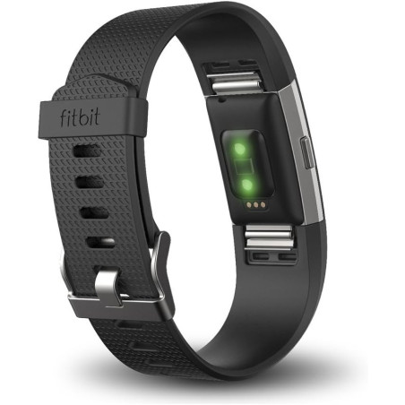 Fitbit Charge 2 Noir Large - Bracelet Fitness et Cardio US