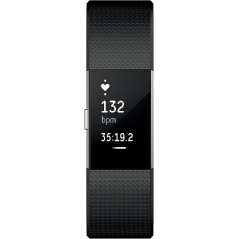Fitbit Charge 2 Bracelet Fitness et Suivi Cardiaque, Noir, Taille Large (Version US)