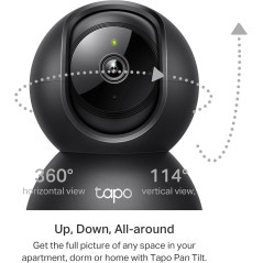 Tapo 2K Pan Tilt Security Camera C211 (2-Pack) – Baby Monitor & Dog Camera