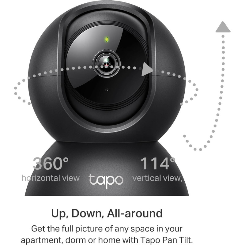 Tapo 2K Pan Tilt Security Camera (2-Pack) – Baby & Dog Monitor C211
