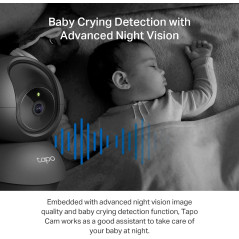 Tapo 2K Pan Tilt Security Camera C211 (2-Pack) – Baby Monitor & Dog Camera