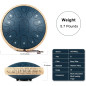 HOPWELL 13 Steel Tongue Drum 15 Notes D Major with Music Book, Mallets & Carry Bag - Navy Blue HOPWELL 13 Steel Tongue Drum 15 Notes D Major with Music Book, Mallets & Carry Bag - Navy Blue