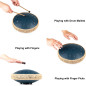 HOPWELL Drum à Langue Acier 13 15 Notes D majeur avec Mallets, Sac et Livre de Musique Bleu Marine HOPWELL Drum à Langue Acier 13 15 Notes D majeur avec Mallets, Sac et Livre de Musique Bleu Marine