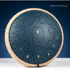 HOPWELL 13 Steel Tongue Drum D Major – Handpan, Mallets & Bag