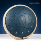 HOPWELL 13 Steel Tongue Drum 15 Notes D Major with Music Book, Mallets & Carry Bag - Navy Blue HOPWELL 13 Steel Tongue Drum 15 Notes D Major with Music Book, Mallets & Carry Bag - Navy Blue