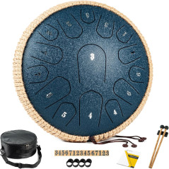 HOPWELL Drum Langue 13″ 15 Notes D Majeur + Accessoires