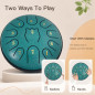6-Inch Steel Tongue Drum, 11-Note Handpan with Mallets – Portable Percussion Instrument 6-Inch Steel Tongue Drum, 11-Note Handpan with Mallets – Portable Percussion Instrument