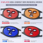 Wireless Red Light Therapy Face Device with 4 Modes & 2000mAh Battery, Remote Control Included