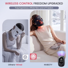 Wireless Red Light Therapy for Face | 4 Modes & 2000mAh Remote