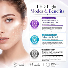 Masque Thérapie Lumière Rouge LED pour Visage Efficace
