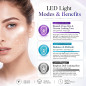 LED Red Light Therapy Mask for Face Skin Rejuvenation and Anti-Aging Treatment