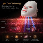 LED Red Light Therapy Mask for Face Skin Rejuvenation and Anti-Aging Treatment
