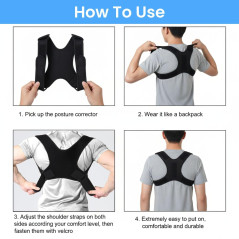 Correcteur de Posture Réglable pour Hommes – Soutien Dos & Épaules
