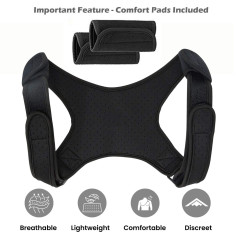 Correcteur de Posture Réglable pour Hommes – Soutien Dos & Épaules