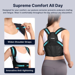 Correcteur de Posture Femme Fit Geno Lite - Soutien Dos Haut