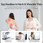 Posture Corrector for Women Back Brace & Shoulder Straightener, Pink, Size L/2XL