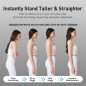 Posture Corrector for Women Back Brace & Shoulder Straightener, Pink, Size L/2XL
