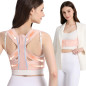 Posture Corrector for Women Back Brace & Shoulder Straightener, Pink, Size L/2XL
