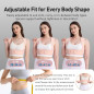 Posture Corrector for Women Back Brace & Shoulder Straightener, Pink, Size L/2XL