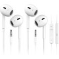 Antool Wired Earbuds 2 Pack - Ultra Clear Calls, Noise-Free In-Ear Headphones with Mic, 3.5mm Compatible Antool Wired Earbuds 2 Pack - Ultra Clear Calls, Noise-Free In-Ear Headphones with Mic, 3.5mm Compatible