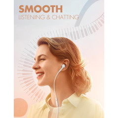 Antool Wired Earbuds 2 Pack – Clear Calls, Noise-Free, 3.5mm Jack