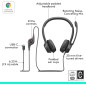 Logitech H391 Wired USB-C Stereo Headset for PC & Laptop, Graphite Logitech H391 Wired USB-C Stereo Headset for PC & Laptop, Graphite