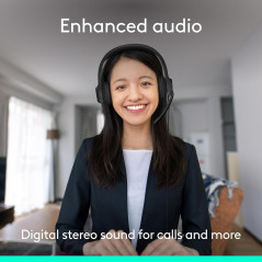 Logitech H391 Wired USB-C Stereo Headset for PC & Laptop – Graphite