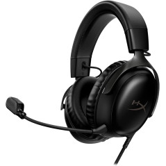 HyperX Cloud III Casque Gaming Filaire Noir, Audio Spatial, Micro Ultra-Clear, USB-C/USB-A/3.5mm