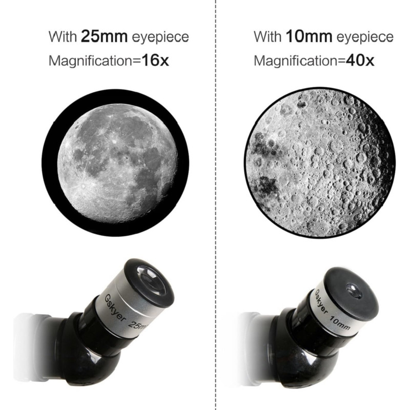 Gskyer 70mm AZ Telescope for Kids & Beginners – Travel Kit with Bag & Remote
