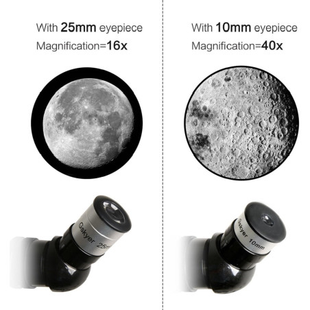 Télescope Gskyer 70mm AZ 400mm pour enfants avec sac et télécommande