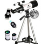 Gskyer 70mm Aperture 400mm AZ Refracting Telescope for Kids Beginners with Carry Bag, Phone Adapter & Remote Gskyer 70mm Aperture 400mm AZ Refracting Telescope for Kids Beginners with Carry Bag, Phone Adapter & Remote