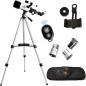 Télescope Gskyer 70mm AZ 400mm pour enfants et débutants avec sac, adaptateur téléphone et télécommande sans fil Télescope Gskyer 70mm AZ 400mm pour enfants et débutants avec sac, adaptateur téléphone et télécommande sans fil