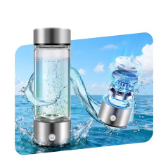 Bouteille Générateur d'Eau Hydrogène 3.0 | Double Hydrogène & Verre Borosilicate | Technologie SPE PEM | Récupération Post-W