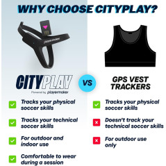 CityPlay Smart Soccer Tracker - Capteur d'entraînement Jeunes