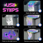 Ambient Thunder Lights LED 3D Cotton Lightning Cloud Colorful DIY Night Light for Game Room, Bar, Party Ambient Thunder Lights LED 3D Cotton Lightning Cloud Colorful DIY Night Light for Game Room, Bar, Party
