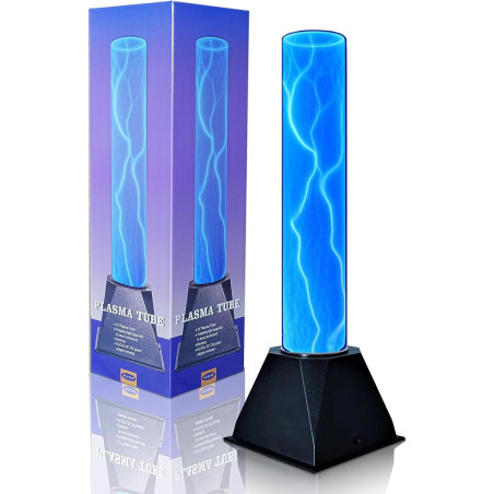 Tube Plasma 12 Bleu avec Son, Voix & Touches – Deco & Éducation