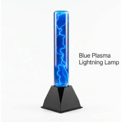 12 Inch Blue Plasma Tube Lamp - Music, Voice & Touch Responsive Light