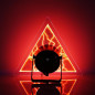 Disque Plasma Triangle 12 Rouge - Boule Plasma Électrostorm, Décoration Science, Fête, Bar, Cadeau Disque Plasma Triangle 12 Rouge - Boule Plasma Électrostorm, Décoration Science, Fête, Bar, Cadeau
