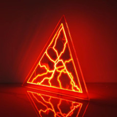 Disque Plasma Triangulaire 12 Rouge – Décoration & Fête