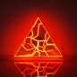 12 Inch Red Triangular Plasma Disc - Plasma Ball Globe for Science, Education, Party, Club, Decoration & Gifts