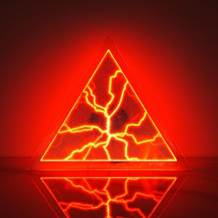 Disque Plasma Triangulaire 12 Rouge – Décoration & Fête