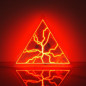 12 Inch Red Triangular Plasma Disc - Plasma Ball Globe for Science, Education, Party, Club, Decoration & Gifts
