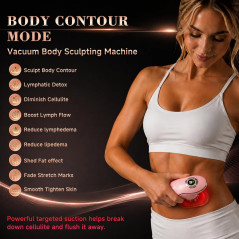 Brosse Électrique Lymphatique Visage & Corps pour Contour Mâchoire, Cou et Silhouette