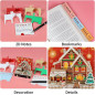 3D Memo Pad Art Calendar 2025 - Christmas Tear Away Paper Sculpture, DIY Desk Notepad with Light